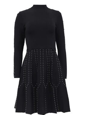 chan ottoman knit dress YOKO Sleeveless Ottoman crochet dress main image 1